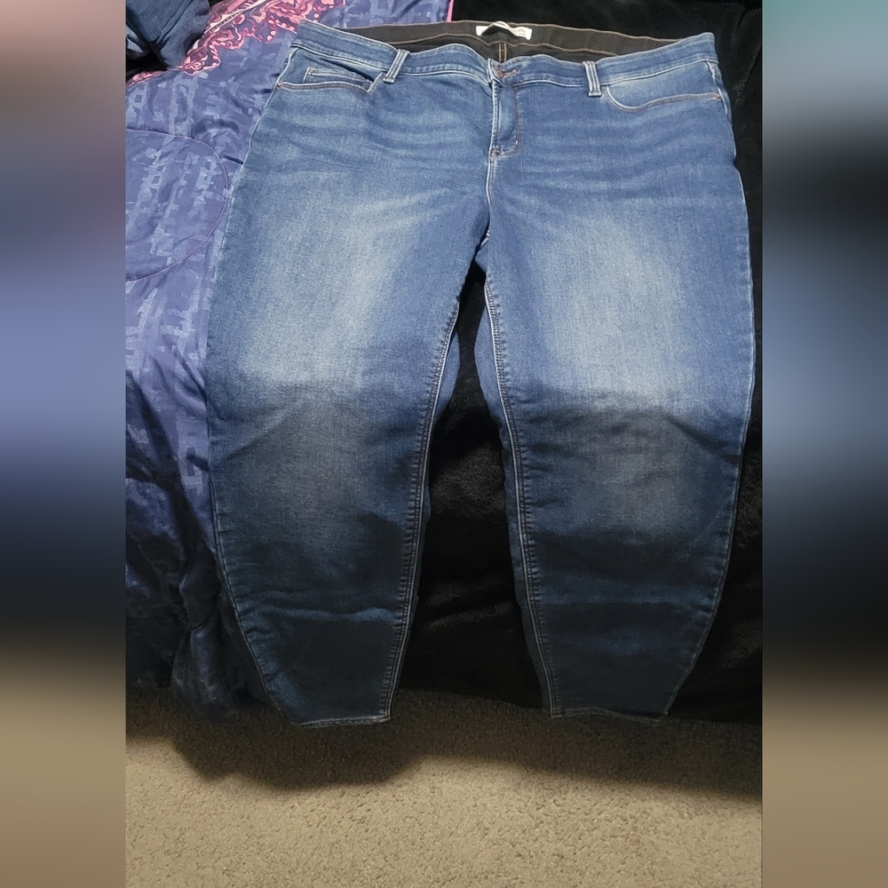 Old Navy Women's Blue Rockstar Super Skinny Jeans